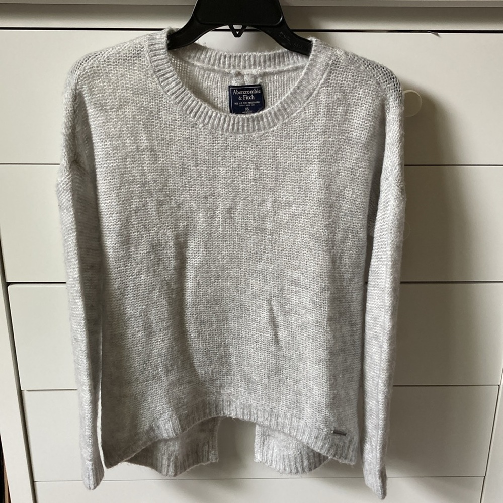 Abercrombie & Fitch Size Xs Gray Split Back Sweat… - image 3